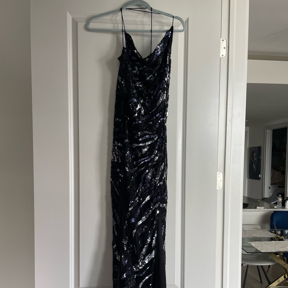 Parker Black Sequin Gown
